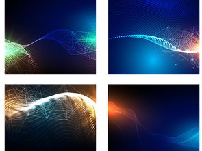 夢幻科技動感藍(lán)色科技曲線光效矢量背景圖片素材 ai模板下載 26.95mb 其他大全 科技